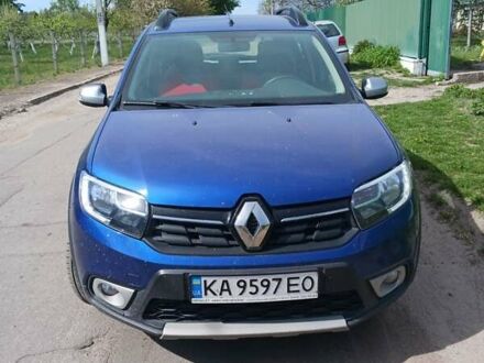 Синій Рено Сандеро, об'ємом двигуна 0.9 л та пробігом 73 тис. км за 11900 $, фото 1 на Automoto.ua