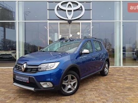 Синій Рено Сандеро, об'ємом двигуна 0.9 л та пробігом 48 тис. км за 11282 $, фото 1 на Automoto.ua