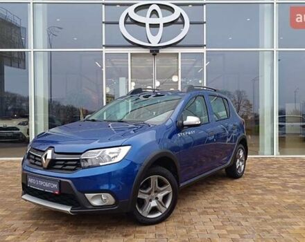 Синий Рено Сандеро, объемом двигателя 0.9 л и пробегом 48 тыс. км за 11282 $, фото 1 на Automoto.ua