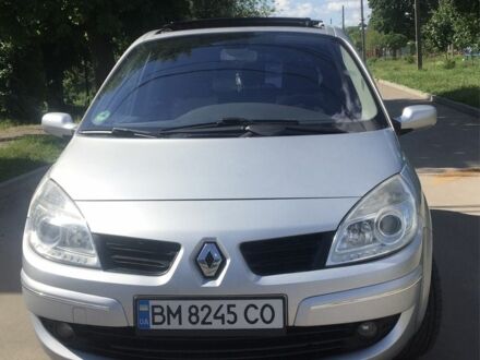 Рено Сценик II 2008 в Сумах на Automoto.ua Серый Рено Сценик II, объемом двигателя 1.6 л и пробегом 228 тыс. км за 5699 $, фото 1 на Automoto.ua