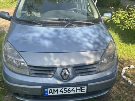 Рено Сценик II 2005 в Новорад-Волынском на Automoto.ua Синий Рено Сценик II, объемом двигателя 1.9 л и пробегом 287 тыс. км за 4800 $, фото 1 на Automoto.ua