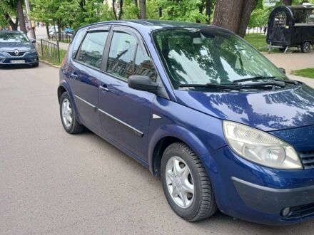 Рено Сценик II 2005 в Сумах на Automoto.ua Синий Рено Сценик II, объемом двигателя 1.6 л и пробегом 240 тыс. км за 4200 $, фото 1 на Automoto.ua
