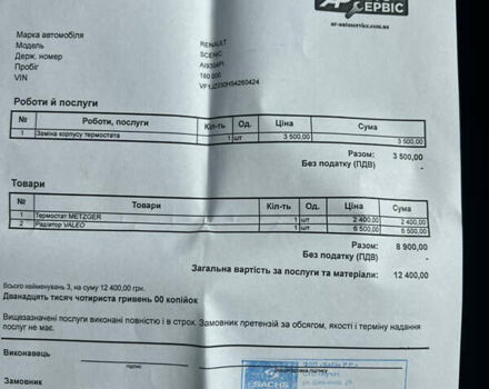 Белый Рено Сценик, объемом двигателя 1.6 л и пробегом 184 тыс. км за 10900 $, фото 21 на Automoto.ua