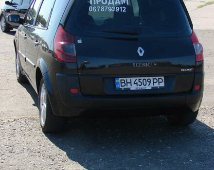 Черный Рено Сценик, объемом двигателя 1.5 л и пробегом 194 тыс. км за 4600 $, фото 3 на Automoto.ua