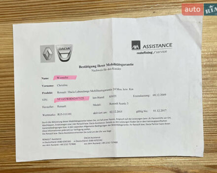 Черный Рено Сценик, объемом двигателя 1.5 л и пробегом 149 тыс. км за 8800 $, фото 54 на Automoto.ua