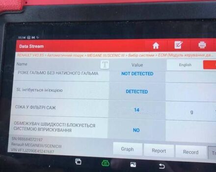 Чорний Рено Сценік, об'ємом двигуна 1.5 л та пробігом 233 тис. км за 7700 $, фото 30 на Automoto.ua