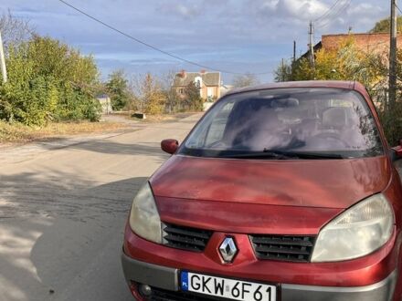Рено Сценик 2004 в Полтаве на Automoto.ua Красный Рено Сценик, объемом двигателя 1.9 л и пробегом 270 тыс. км за 1350 $, фото 1 на Automoto.ua