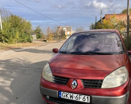 Рено Сценик 2004 в Полтаве на Automoto.ua Красный Рено Сценик, объемом двигателя 1.9 л и пробегом 270 тыс. км за 1350 $, фото 1 на Automoto.ua