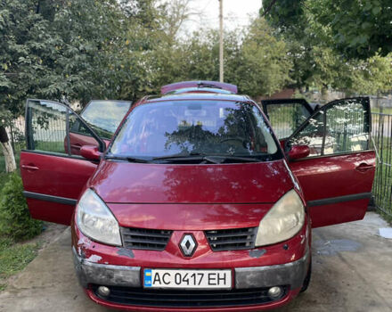 Красный Рено Сценик, объемом двигателя 1.6 л и пробегом 190 тыс. км за 3600 $, фото 1 на Automoto.ua