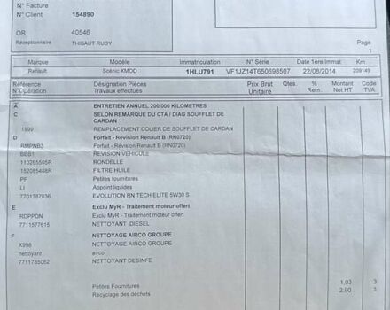 Серый Рено Сценик, объемом двигателя 1.46 л и пробегом 219 тыс. км за 11900 $, фото 23 на Automoto.ua
