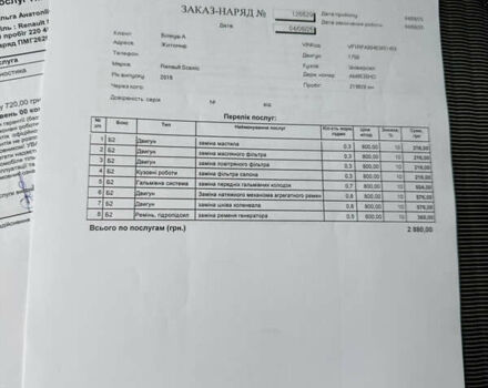 Рено Сценик 2019 в Житомире на Automoto.ua Серый Рено Сценик, объемом двигателя 1.75 л и пробегом 223 тыс. км за 14900 $, фото 24 на Automoto.ua