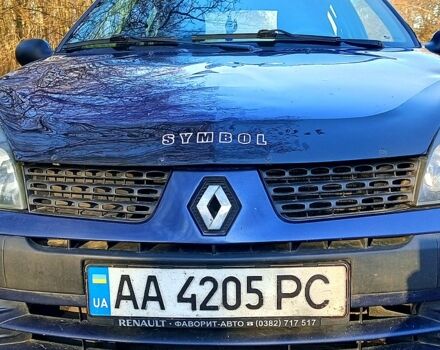 Синий Рено Симбол, объемом двигателя 1.4 л и пробегом 443 тыс. км за 2450 $, фото 2 на Automoto.ua
