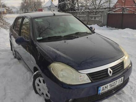 Синий Рено Симбол, объемом двигателя 1.39 л и пробегом 214 тыс. км за 4100 $, фото 1 на Automoto.ua