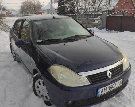 Синий Рено Симбол, объемом двигателя 1.39 л и пробегом 214 тыс. км за 4100 $, фото 1 на Automoto.ua