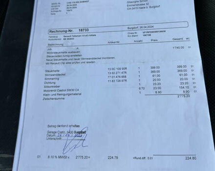 Сірий Рено Talisman, об'ємом двигуна 1.6 л та пробігом 190 тис. км за 17500 $, фото 58 на Automoto.ua