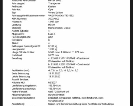 Белый Рено Трафик, объемом двигателя 2 л и пробегом 166 тыс. км за 7500 $, фото 5 на Automoto.ua