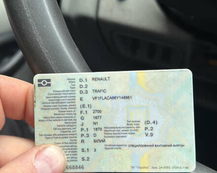 Белый Рено Трафик, объемом двигателя 1.9 л и пробегом 300 тыс. км за 5999 $, фото 1 на Automoto.ua
