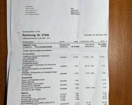 Черный Рено Трафик, объемом двигателя 2 л и пробегом 250 тыс. км за 12800 $, фото 39 на Automoto.ua