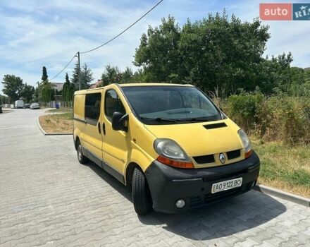 Желтый Рено Трафик, объемом двигателя 1.9 л и пробегом 325 тыс. км за 4317 $, фото 1 на Automoto.ua