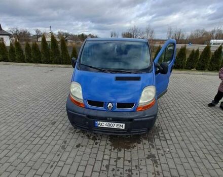Синий Рено Трафик, объемом двигателя 1.9 л и пробегом 410 тыс. км за 6500 $, фото 1 на Automoto.ua