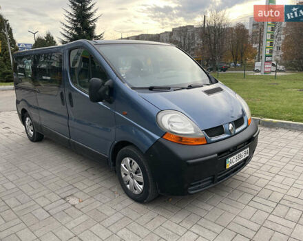 Синий Рено Трафик, объемом двигателя 1.9 л и пробегом 455 тыс. км за 7400 $, фото 1 на Automoto.ua