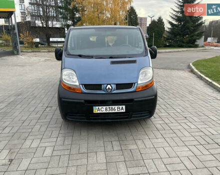 Синий Рено Трафик, объемом двигателя 1.9 л и пробегом 455 тыс. км за 7400 $, фото 2 на Automoto.ua