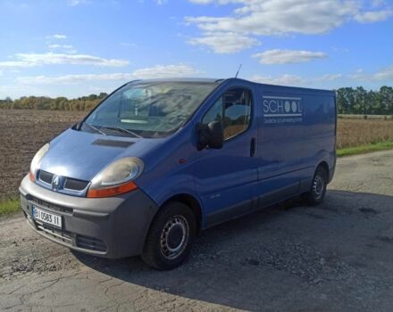 Синий Рено Трафик, объемом двигателя 1.9 л и пробегом 360 тыс. км за 5500 $, фото 1 на Automoto.ua