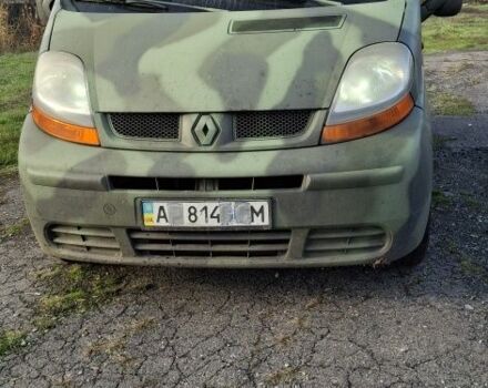 Синий Рено Трафик, объемом двигателя 1.9 л и пробегом 370 тыс. км за 6000 $, фото 1 на Automoto.ua