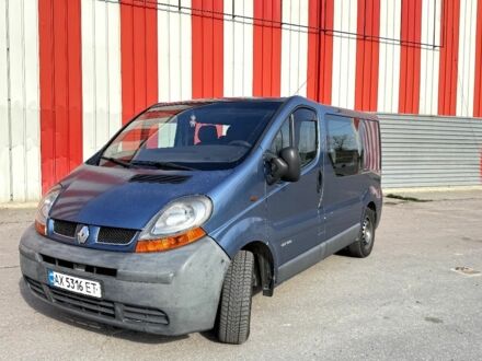 Синий Рено Трафик, объемом двигателя 1.9 л и пробегом 351 тыс. км за 6800 $, фото 1 на Automoto.ua