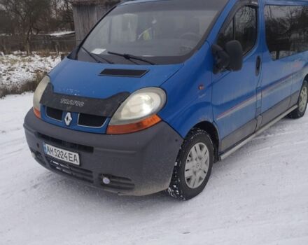 Синий Рено Трафик, объемом двигателя 1.9 л и пробегом 700 тыс. км за 6500 $, фото 1 на Automoto.ua