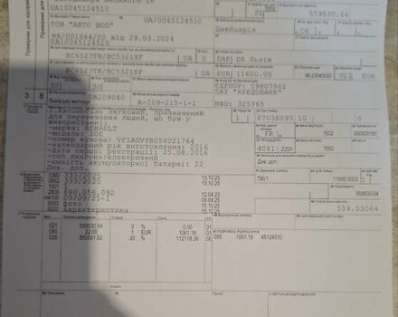 Белый Рено Зое, объемом двигателя 0 л и пробегом 61 тыс. км за 6600 $, фото 8 на Automoto.ua