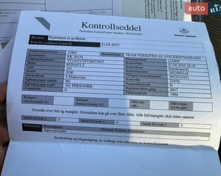 Белый Рено Зое, объемом двигателя 0 л и пробегом 130 тыс. км за 10499 $, фото 52 на Automoto.ua