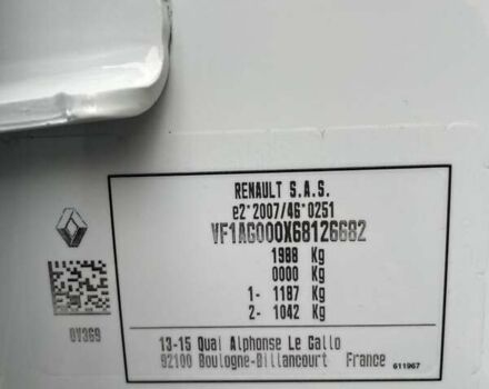 Белый Рено Зое, объемом двигателя 0 л и пробегом 58 тыс. км за 11996 $, фото 35 на Automoto.ua