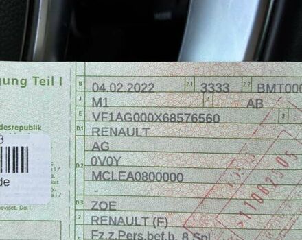 Белый Рено Зое, объемом двигателя 0 л и пробегом 12 тыс. км за 15300 $, фото 146 на Automoto.ua