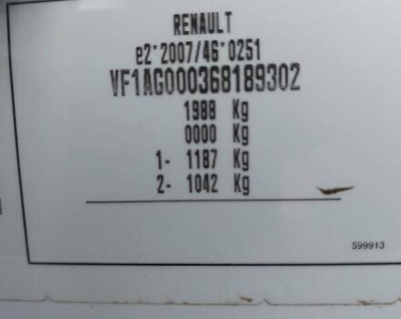 Белый Рено Зое, объемом двигателя 0 л и пробегом 73 тыс. км за 11100 $, фото 7 на Automoto.ua