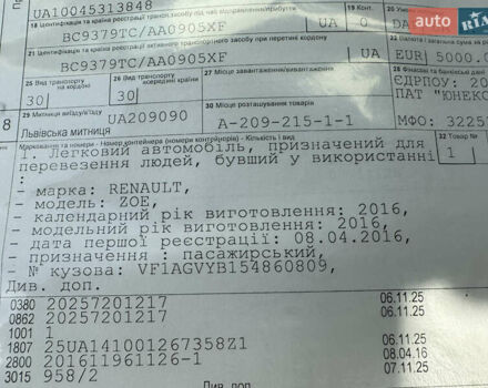 Бежевий Рено Зое, об'ємом двигуна 0 л та пробігом 80 тис. км за 7100 $, фото 19 на Automoto.ua