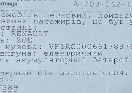 Сірий Рено Зое, об'ємом двигуна 0 л та пробігом 76 тис. км за 10499 $, фото 43 на Automoto.ua