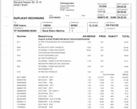 Серый Рено Зое, объемом двигателя 0 л и пробегом 133 тыс. км за 15500 $, фото 54 на Automoto.ua