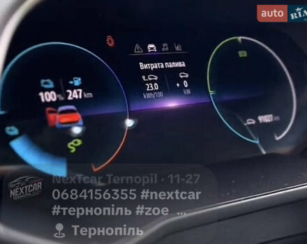 Синий Рено Зое, объемом двигателя 0 л и пробегом 91 тыс. км за 12200 $, фото 11 на Automoto.ua