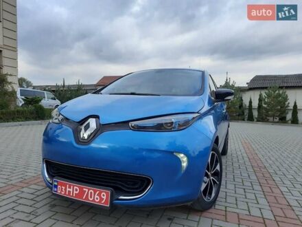 Синий Рено Зое, объемом двигателя 0 л и пробегом 61 тыс. км за 9799 $, фото 1 на Automoto.ua