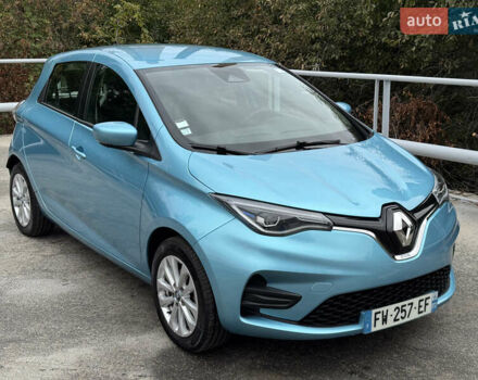 Синий Рено Зое, объемом двигателя 0 л и пробегом 56 тыс. км за 12999 $, фото 1 на Automoto.ua