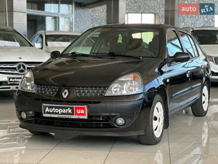 Черный Рено Clio Symbol, объемом двигателя 1.4 л и пробегом 174 тыс. км за 3990 $, фото 1 на Automoto.ua
