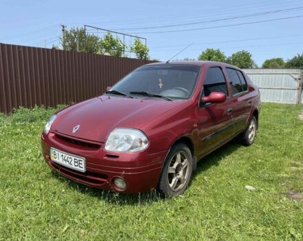 Красный Рено Clio Symbol, объемом двигателя 1.4 л и пробегом 274 тыс. км за 2700 $, фото 2 на Automoto.ua