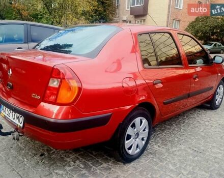 Червоний Рено Clio Symbol, об'ємом двигуна 1.4 л та пробігом 229 тис. км за 4399 $, фото 9 на Automoto.ua