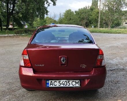 Красный Рено Clio Symbol, объемом двигателя 1.4 л и пробегом 64 тыс. км за 3100 $, фото 6 на Automoto.ua