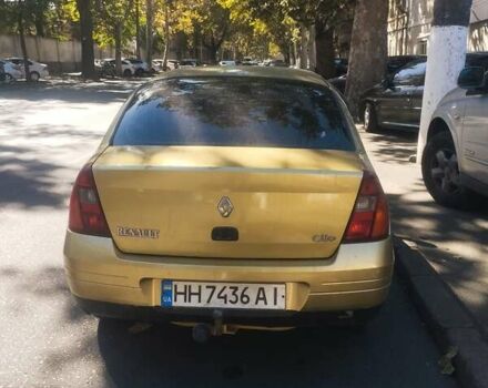 Рено Clio Symbol 2001 в Одессе на Automoto.ua Желтый Рено Clio Symbol, объемом двигателя 1.4 л и пробегом 212 тыс. км за 2250 $, фото 2 на Automoto.ua