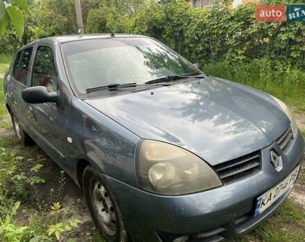 Серый Рено Clio Symbol, объемом двигателя 1.4 л и пробегом 234 тыс. км за 2800 $, фото 1 на Automoto.ua
