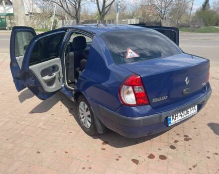 Синий Рено Clio Symbol, объемом двигателя 1.4 л и пробегом 259 тыс. км за 4200 $, фото 3 на Automoto.ua