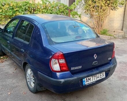 Синий Рено Clio Symbol, объемом двигателя 1.4 л и пробегом 399 тыс. км за 2500 $, фото 2 на Automoto.ua