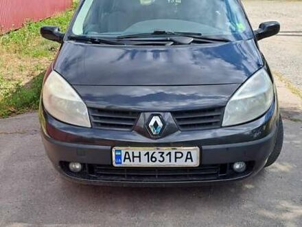 Рено Megane Scenic 2005 у Краматорске на Automoto.ua Чорний Рено Megane Scenic, об'ємом двигуна 1.6 л та пробігом 244 тис. км за 5800 $, фото 1 на Automoto.ua